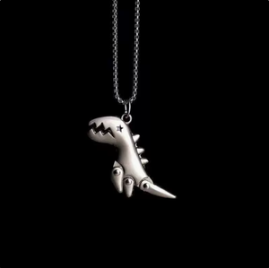 Titanium steel necklace, men's clavicle chain
