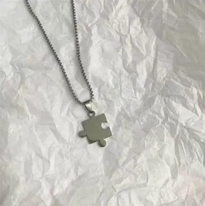 Titanium steel necklace, men's clavicle chain