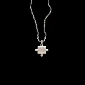 Titanium steel necklace, men's clavicle chain