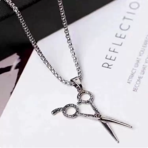 Titanium steel necklace, men's clavicle chain