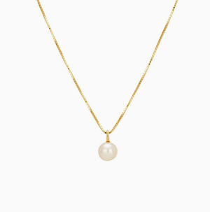 Pearl necklace, minimalist style clavicle chain