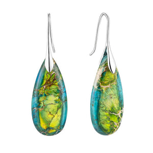 Natural Teardrop Dangles| Minimalist Accessories | Bohemian Earrings