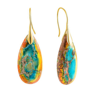 Natural Teardrop Dangles| Minimalist Accessories | Bohemian Earrings